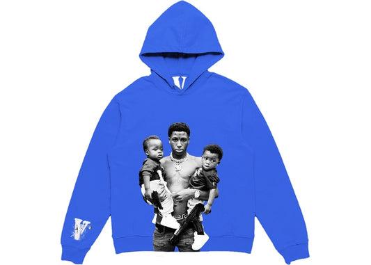 NBA YoungBoy x Vlone Kacey Talk Hoodie Blue