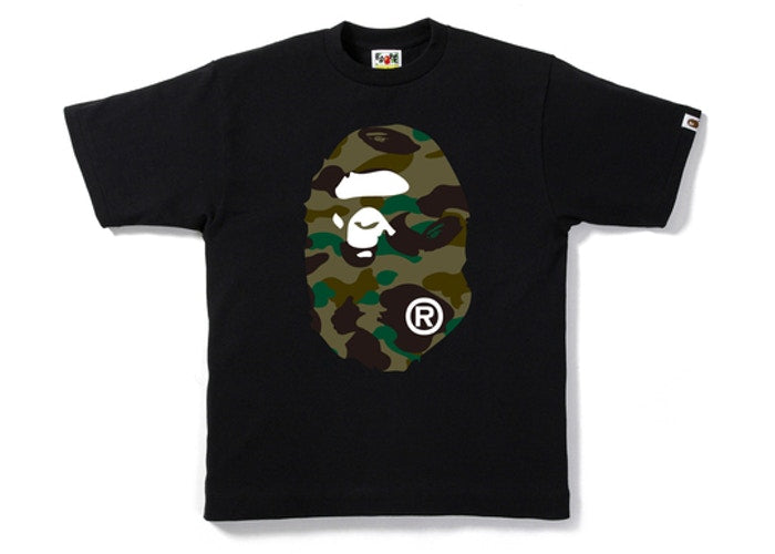 Bape tee Big head 1st camo green