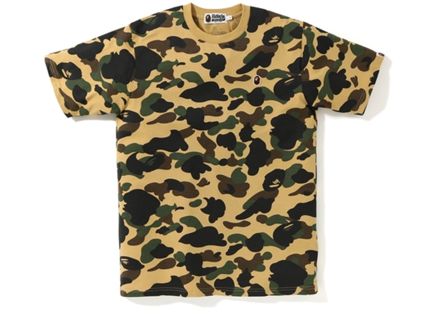 BAPE 1st Camo One Point Tee Yellow