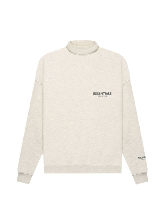 Fear of God Essentials Core Collection Pullover Mockneck Light Heather Oatmeal