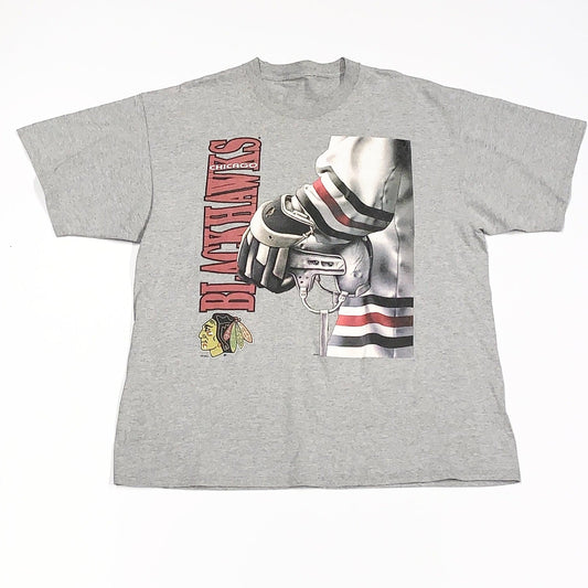 Vintage Chicago Blackhawks Tee Grey