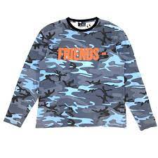 Vlone OG VLONE FRIENDS – Blue Camo Long Sleeve Shirt