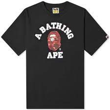 BAPE ABC Side Big Ape Head Tee red camo