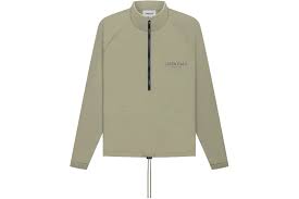 Fear of God Essentials Half Zip Track Jacket Pistachio