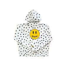 drew house mascot deconstructed hoodie polka dot