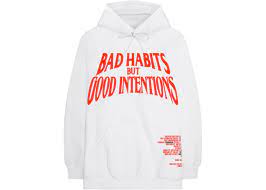 Nav x Vlone Bad Habits Hoodie White