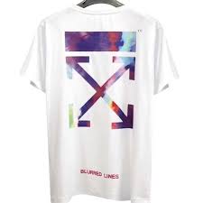 Off White Blurred Lines Tee White