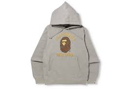 BAPE x OVO Pullover Hoodie Grey (FW21)