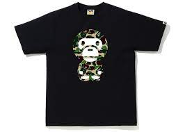 BAPE ABC Camo Big Baby Milo Tee Black/Green