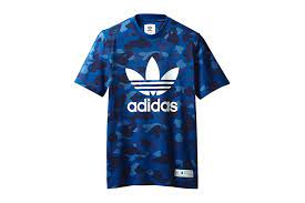 BAPE x adidas adicolor Tee Blue