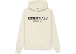Fear of God Essentials Kids Pull-Over Hoodie Cream/Buttercream