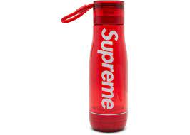 Supreme Zoku Glass Core 16 oz. Bottle Red