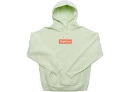 Supreme Box Logo Hooded Sweatshirt (FW17) Pale Lime