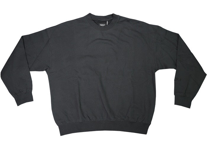 FEAR OF GOD ESSENTIALS 3M Logo Crewneck Sweatshirt Black/White