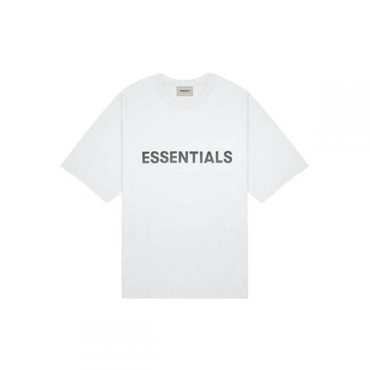 FEAR OF GOD ESSENTIALS 3D Silicon Applique Boxy T-Shirt White