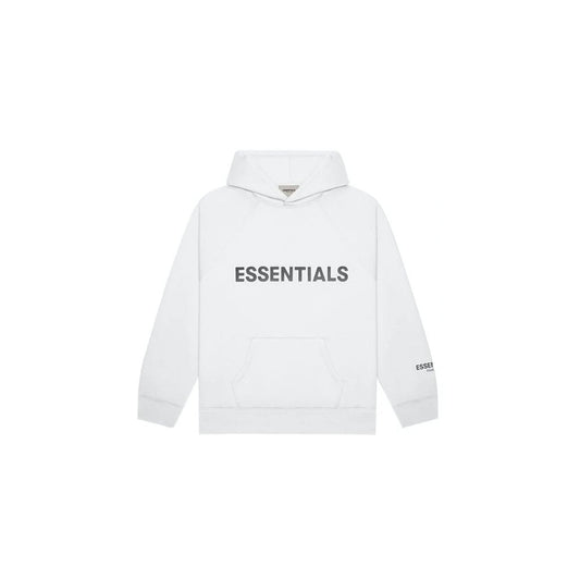 FEAR OF GOD ESSENTIALS 3D Silicon Applique Pullover Hoodie White
