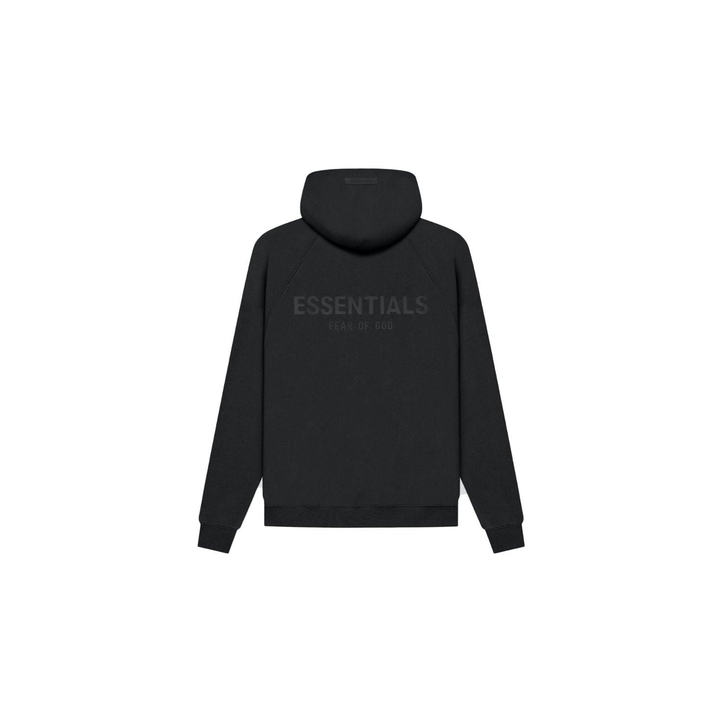 FEAR OF GOD ESSENTIALS Pull-Over Hoodie (SS21) Black/Stretch Limo BACK LOGO