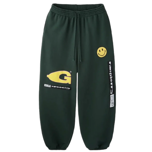 Raspberry hill Green Garbage Sweatpants
