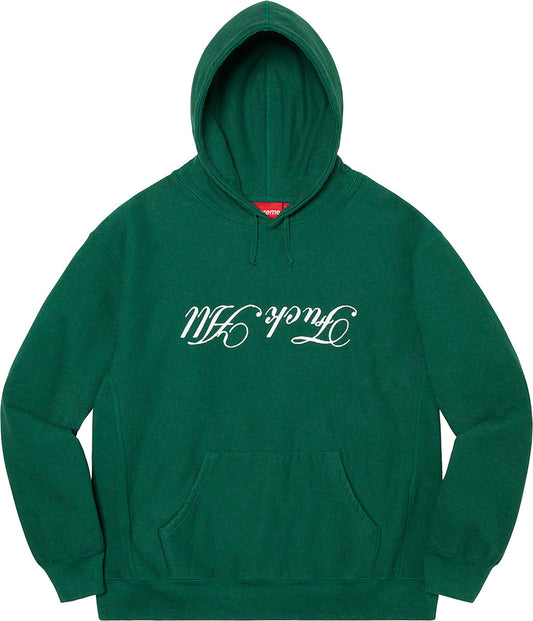 Supreme Jamie Reid Fuck All Hooded Sweatshirt Dark Green