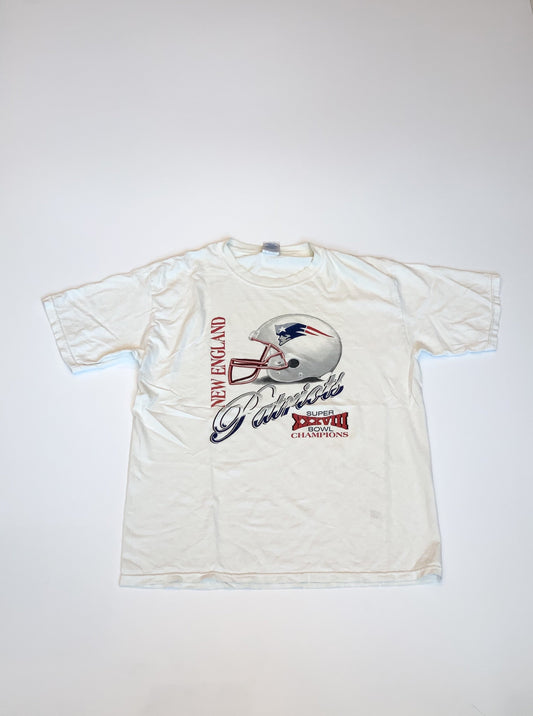 Vintage New England Patriots Tee White