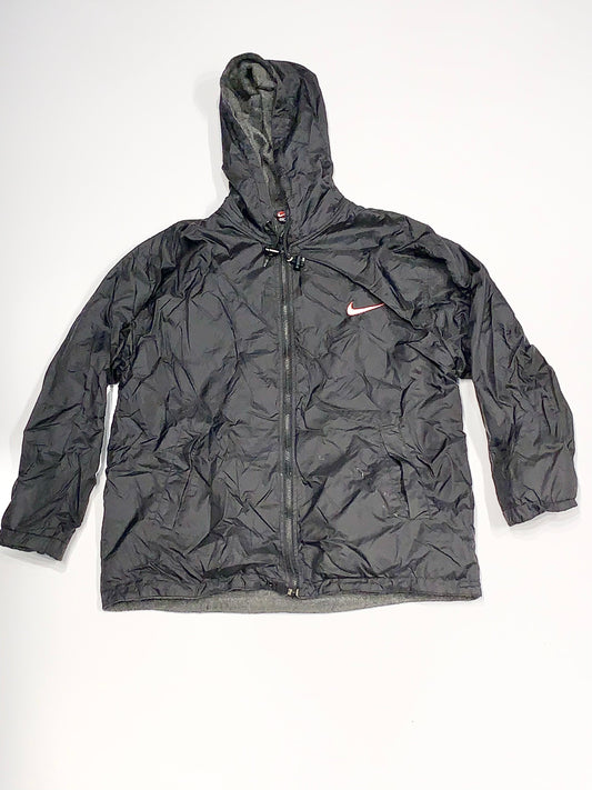 Vintage Nike Quarter Inch Zip Up Windbreaker Black