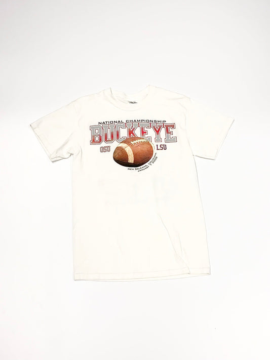 Vintage Buckeye Tee White