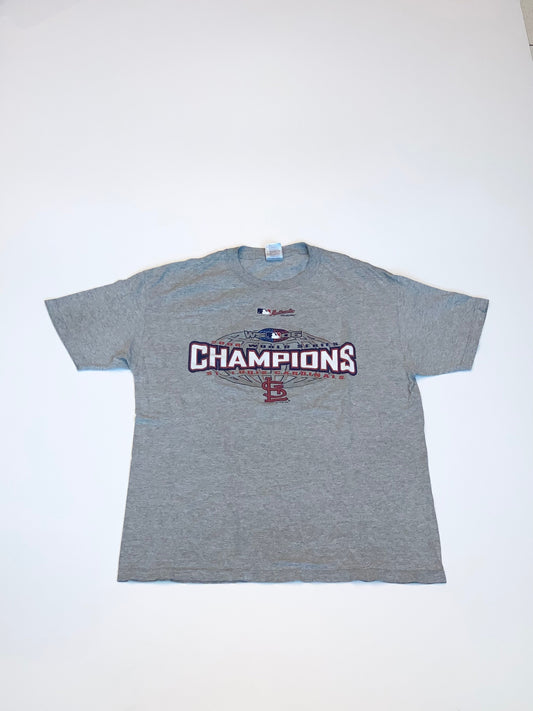 Vintage St Louis Cardinals World Series Tee Grey