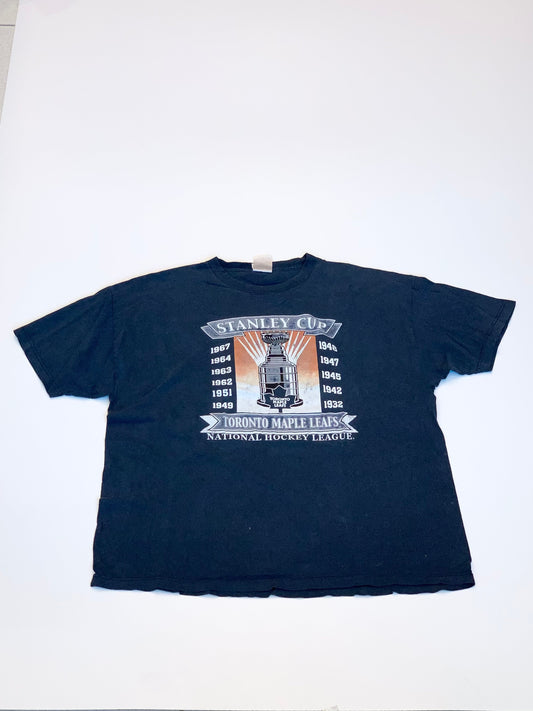 Vintage Toronto Maple Leafs Stanley Cup Tee Navy