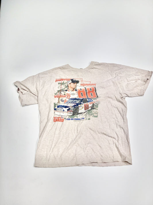 Vintage Dale Jr Power Speed Nascar Tee Grey