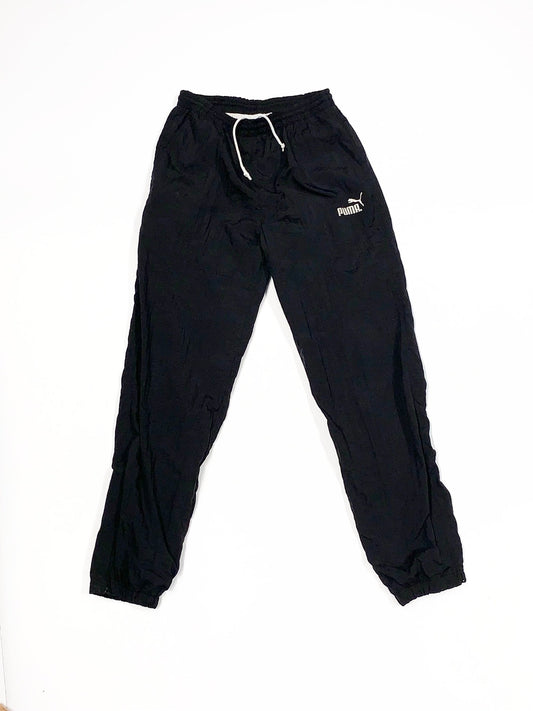 Vintage Puma Windbreaker Youth Pants Black