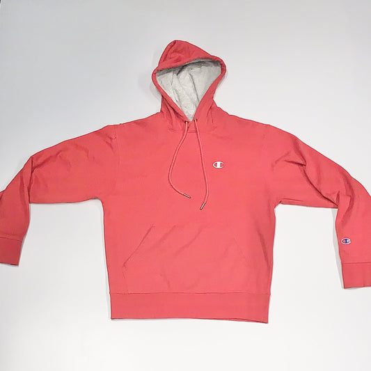 Vintage Champion Fleece Hoodie Red