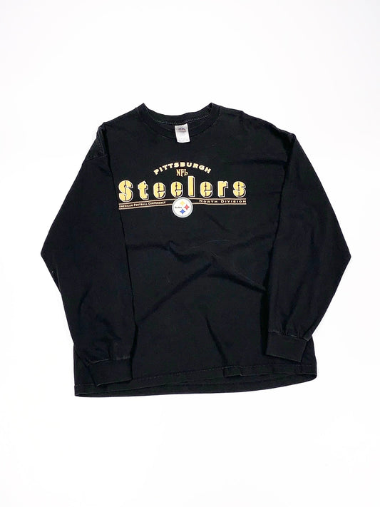 Vintage Pittsburgh Steelers North Division Longsleeve Tee Black