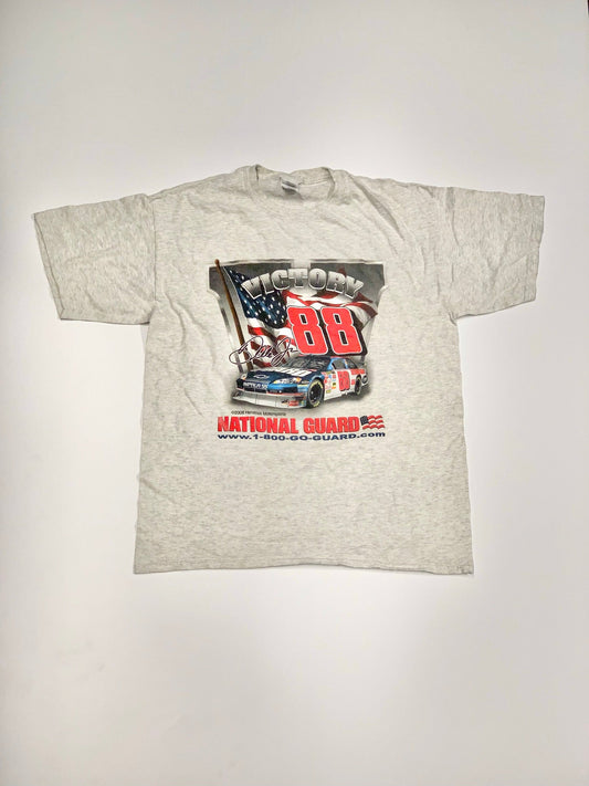 Vintage Dale Jr Victory 88 Nascar Tee Grey
