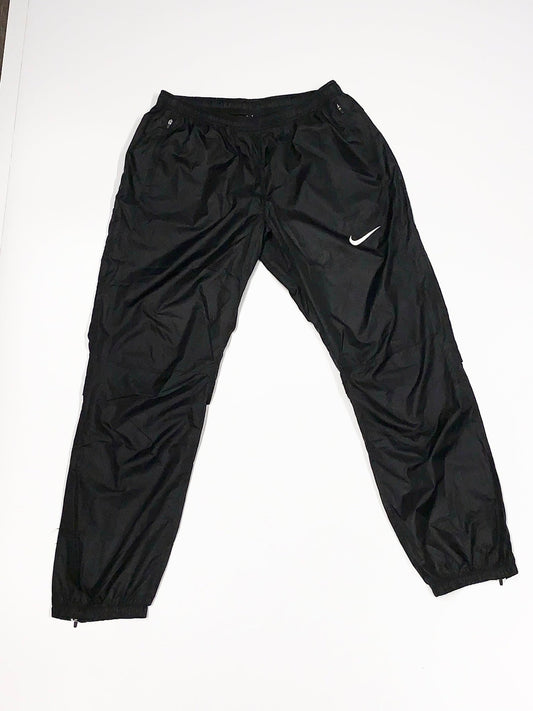 Vintage Nike Swoosh Windbreaker Pants Black
