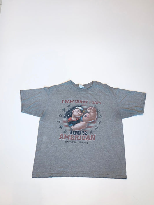 Vintage Popeye Tee Grey