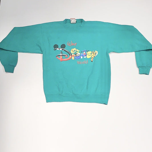 Vintage Walt Disney World Crewneck Sweater Green