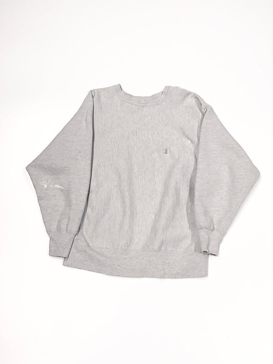 Vintage Champion Double Fleece Crewneck Grey