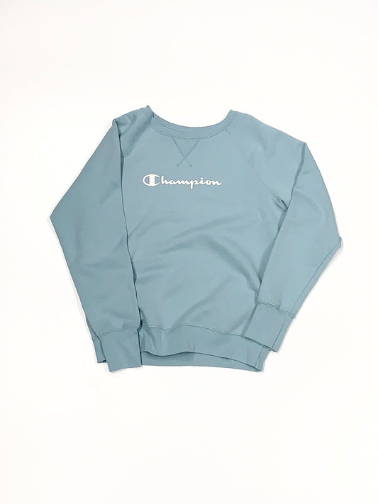 Vintage Champion Fleece Creneck Light Blue