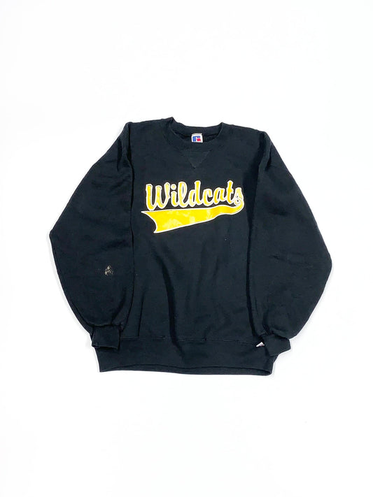 Vintage Wildcats Crewneck Sweater Black