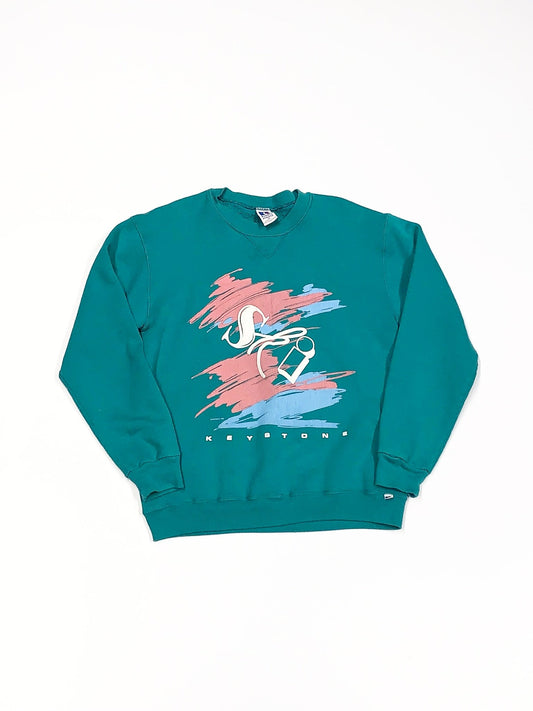 Vintage Ski Keystone Crewneck Sweater Green
