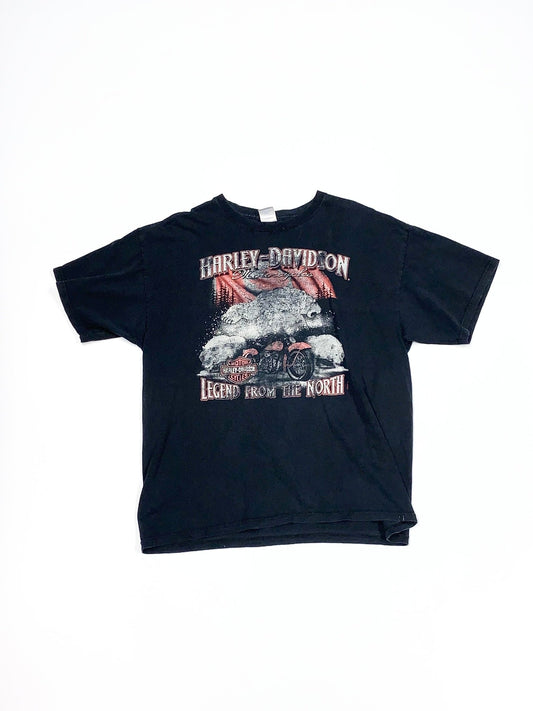 Vintage Harley-Davidson Legend From The North Tee Black