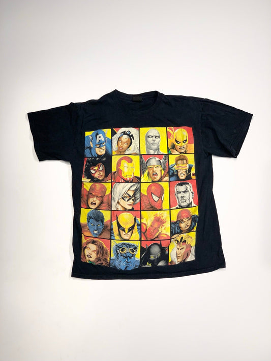Vintage Marvel Characters Tee Black