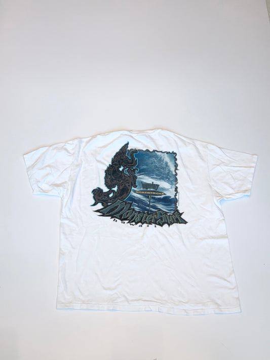 Vintage Monster Surf Tee White
