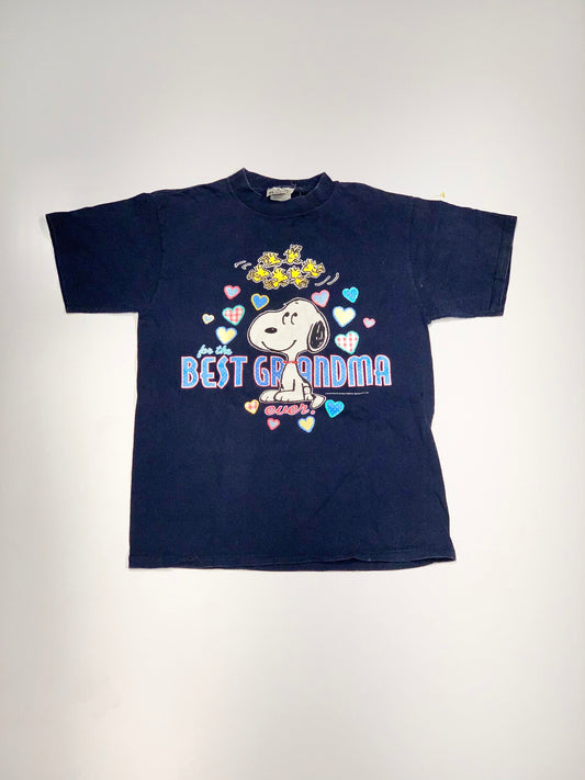 Vintage Snoopy Best Granda Ever Tee Navy