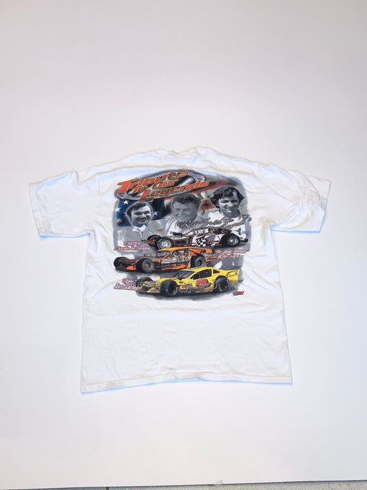Vintage Racing With The Angels Nascar Tee White