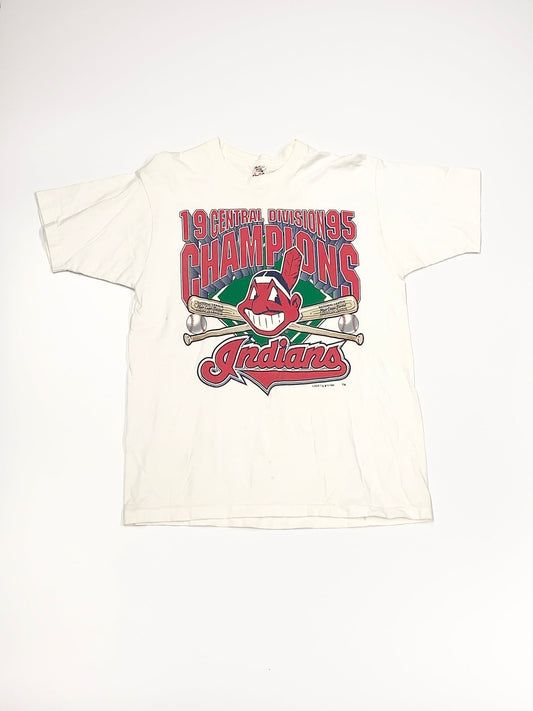 Vintage Cleveland Indians Champions Tee White