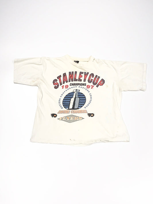 Vintage Philadelphia Flyers Stanley Cup Tee White