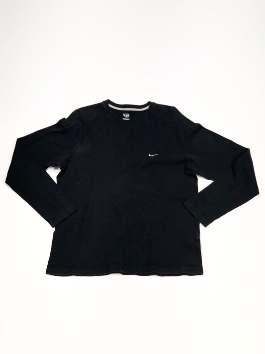 Vintage Nike Crew Neck Long Sleeve Tee Black