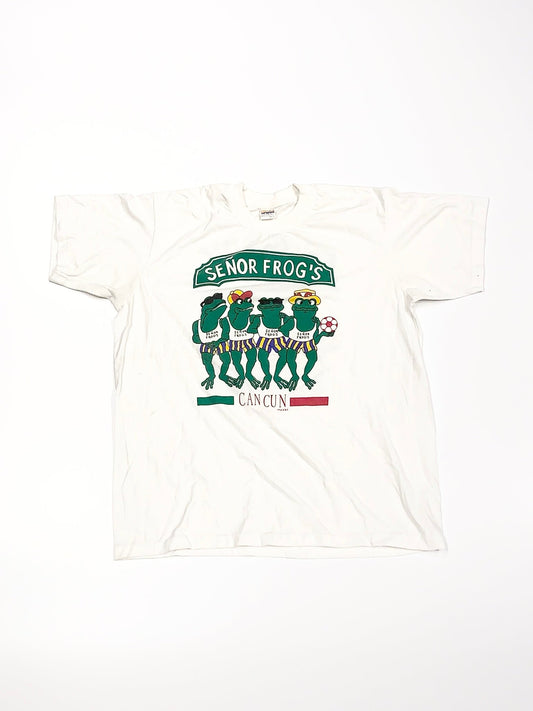 Vintage Senor Frogs Cancun Tee White