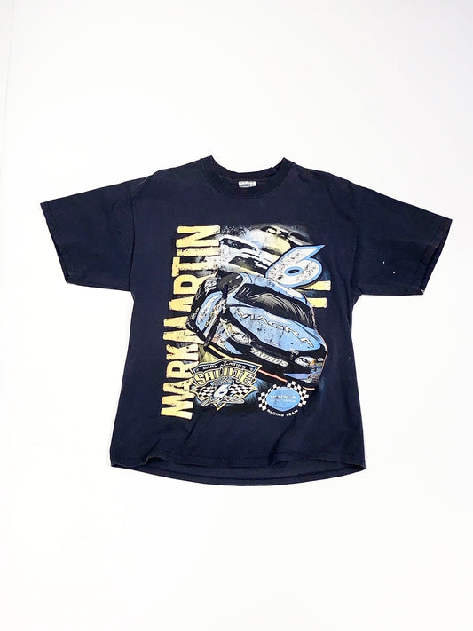 Vintage Mark Martin Nascar Tee Navy